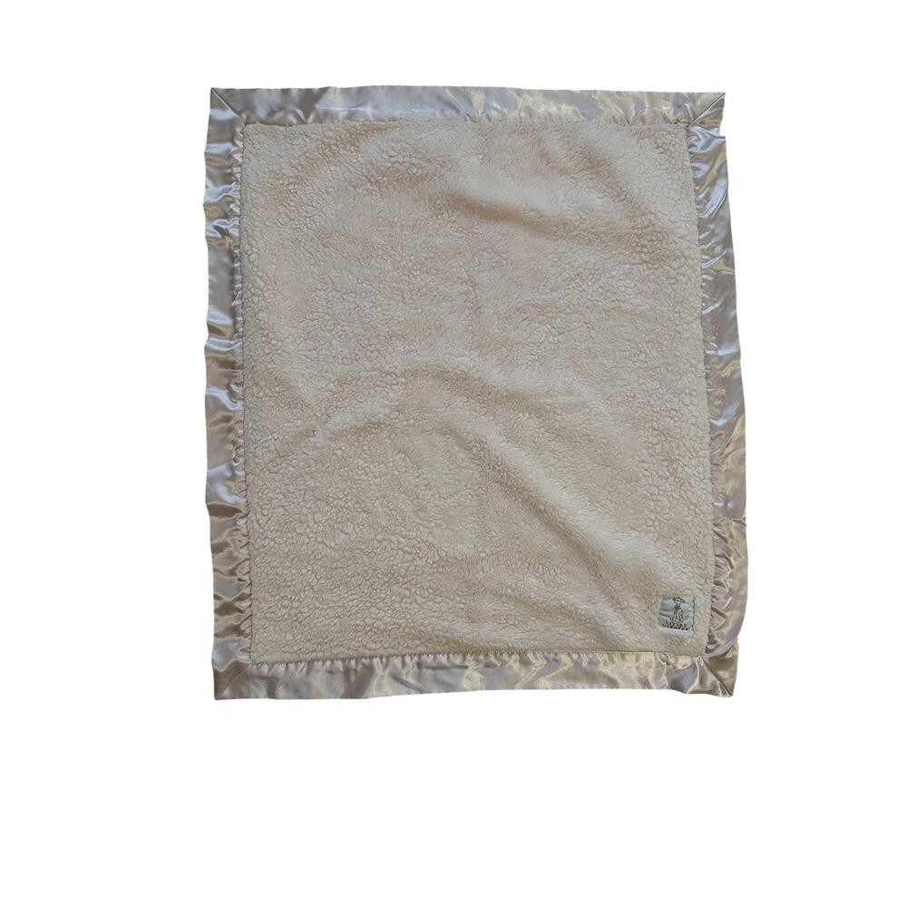Little Giraffe Pink Baby Blanket Satin Trim Edge Lovey Security Luxe Infant Kids